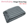 J.Elliot Home Derrick Grey Throw Rug