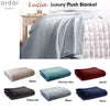 Ardor Lucia Luxury Push Blanket Charcoal King