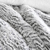 Ardor Faux Fur Silver 3 Piece Comforter Set Queen/King