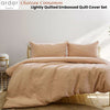 Ardor Chateau Cinnamon Embossed Quilt Cover Set King