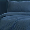 Ardor Eddison Cornflower Light Quilted Embossed Quilt Cover Set Queen