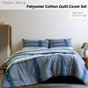 Ardor Mateo Navy Polyester Cotton Quilt Cover Set King