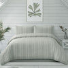 Ardor Sommer Coastal Grey Seersucker Stripe Quilt Cover Set King