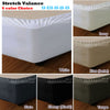 Apartmento Stretch Valance Ebony (Black) KING SINGLE