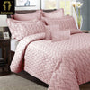 Ramesses 9 Piece Ultrasonic Comforter Set King Rose Pink