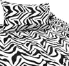 Shangri-La Printed Faux Fur White Tiger Quilt Cover Set Queen