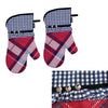 Ladelle Khloe Multi Set of 2 Oven Mitts 18 x 33 cm