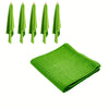 Rans Set of 6 Cotton Waffle Tea Towels 50x70 cm - Lime Green