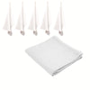 Rans Set of 6 Cotton Waffle Tea Towels 50x70 cm - White