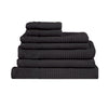 Royal Excellency 7 Piece Cotton Bath Towel Set - Black