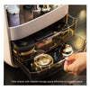 Portable Transparent Cosmetic Organizer Makeup Dust-proof Storage Box(Champagne)