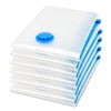 6 Pcs Set Vacuum Storage Bags Space Saver Seal Compressing Various Size with Air Pump