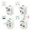 Dual USB Portable Electric Plug Power Socket Adapter International Travel Universal Charger Converter EU UK US AU