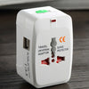 Dual USB Portable Electric Plug Power Socket Adapter International Travel Universal Charger Converter EU UK US AU