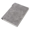 A5 200 Pages Fashion Glued PU Leather Cover Journal Travel Notebook Travellers Diary(Grey)