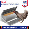 10KG 12.5L Garden Farm Automatic Food Storage Box Stand Chicken Feeder Poultry