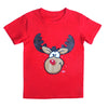 New Funny Adult Xmas Christmas T Shirt Tee Mens Womens 100% Cotton Jolly Ugly, Reindeer (Red), S