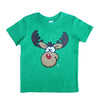 New Funny Adult Xmas Christmas T Shirt Tee Mens Womens 100% Cotton Jolly Ugly, Reindeer (Green), 2XL