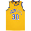 New Men's Basketball Jersey Sports T Shirt Tee Vest Tops Gym Chicago Los Angeles, Yellow - Golden State 30, XL