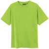 Adult 100% Cotton T-Shirt Unisex Men's Basic Plain Blank Crew Tee Tops Shirts, Lime, L