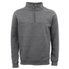 New Men's Unisex Adult Half-Zip Fleece Jumper Pullover Stand Collar Jacket Shirt, Dark Grey, S