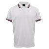 Men's Unisex Polo Shirts Basic Plain Breathable Tops Cotton Cascual Sport Shorts, White, M