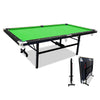 7FT Foldable Pool Table Billiard Table Free Accessory for Small Room - GREEN