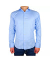 Milano Solid Color Shirt in Light Blue 40 IT Men