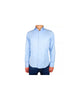 Milano Solid Color Shirt in Light Blue - Soft Satin Fabric - 100% Cotton 40 IT Men