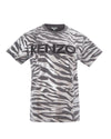 Kenzo Animalier Print Cotton T-Shirt S Women