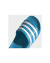 Blue/White Adidas Slides with Cloudfoam Cushioning - 10 US