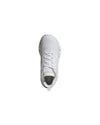 White Leatherette and Mesh Running Shoes - 9 US