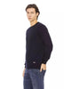 Baldinini Crewneck Sweater with Metal Monogram L Men