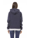 Front Logo Long Sleeve Fleece Hoodie with Maxi Front Pocket L Women