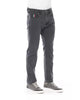 Logo Button Regular Man Jeans with Tricolor Insert W38 US Men