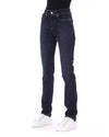 Logoed Button Regular Jeans with Tricolor Insert W31 US Women