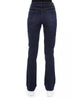 Regular Jeans with Logoed Button and Tricolor Insert W27 US Women