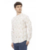 Regular Fit Shirt with Mandarin Collar and Button Closures M Men