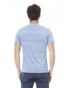 Short Sleeve T-shirt with Round Neck and Front Print L Men