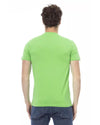 Short Sleeve T-shirt With Round Neck. Front Print. S Men