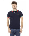 Embroidered Tricolor Collar Polo Shirt 3XL Men