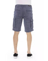 Cargo Shorts with Front Zipper and Button Closure W34 US Men