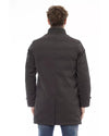 Stylish Long Jacket with Welt Pockets and Zip/Button Closure 3XL Men