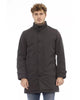 Stylish Long Jacket with Welt Pockets and Zip/Button Closure 2XL Men