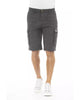 Cargo Shorts with Front Zipper and Button Closure W36 US Men