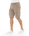 Cargo Shorts with Front Zipper and Button Closure Multiple Pockets W34 US Men