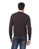 Embroidered Merino Wool Crew Neck Sweater L Men