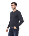 Embroidered Merino Wool Crew Neck Sweater M Men