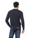 Embroidered Merino Wool Crew Neck Sweater S Men