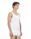 Stretch Cotton Logoed Shoulder Pad Mens Tank Top S Men